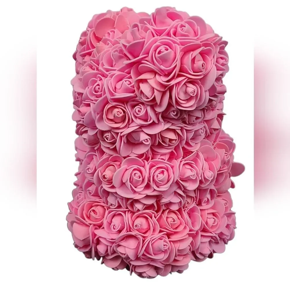 Barbie Pink Rose Bear Gift Bubblegum Pink Cute Aesthetic Girlfriend Surprise